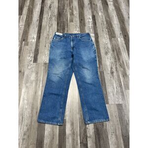 Carhartt Jeans Men's 34x30 Blue Denim Relaxed Fit Straight Leg Work 381-83